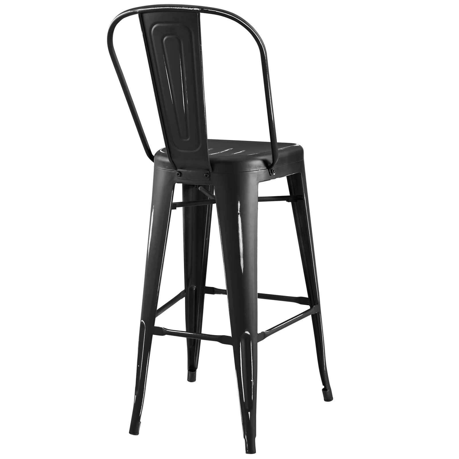 Alt View 1. Modway - Promenade Bar Side Stool by Modway - Black.