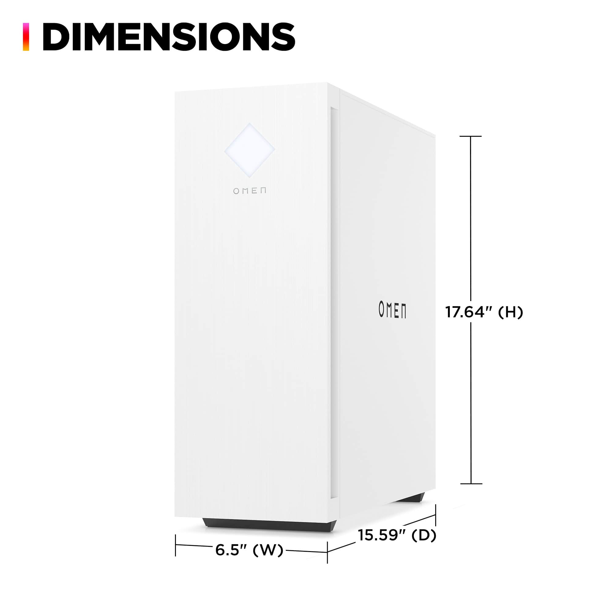 I DIMENSIONS OMEN 17.64" (H) 6.5" (W) 15.59" (D)