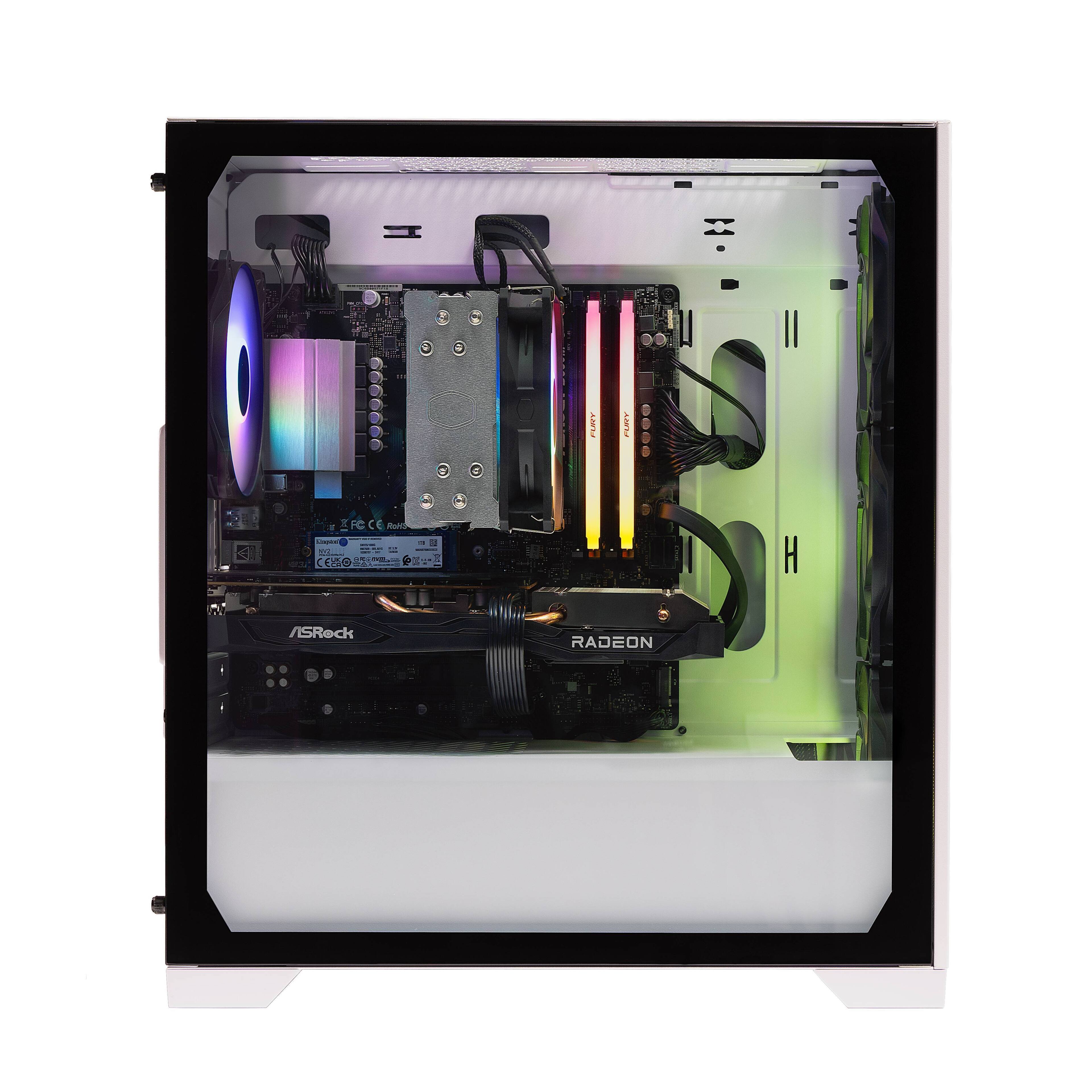 Cooler Master WHITE R5 5600GT/32GB/1TB/ RX6600 8GB Card Gaming