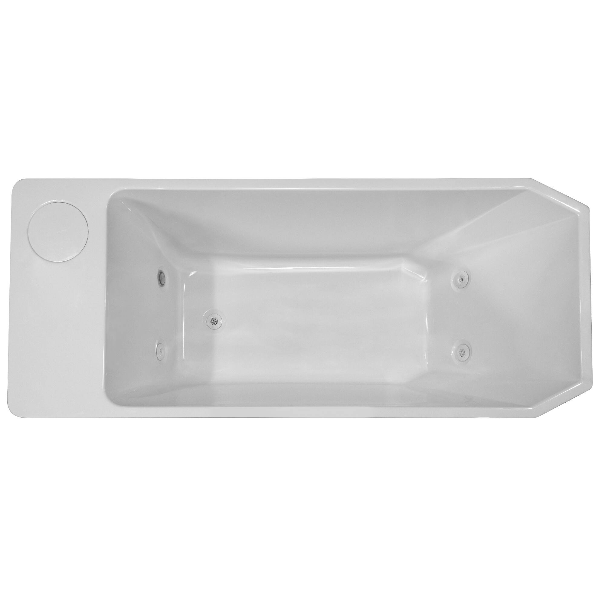 Alt View 1. Empava - 77 in. x 31.5 in. Cold Plunge Freestanding Bathtub 2 Jets Ice Bath W/ Ozone Sterilization - Chiller - Heater in White - White.