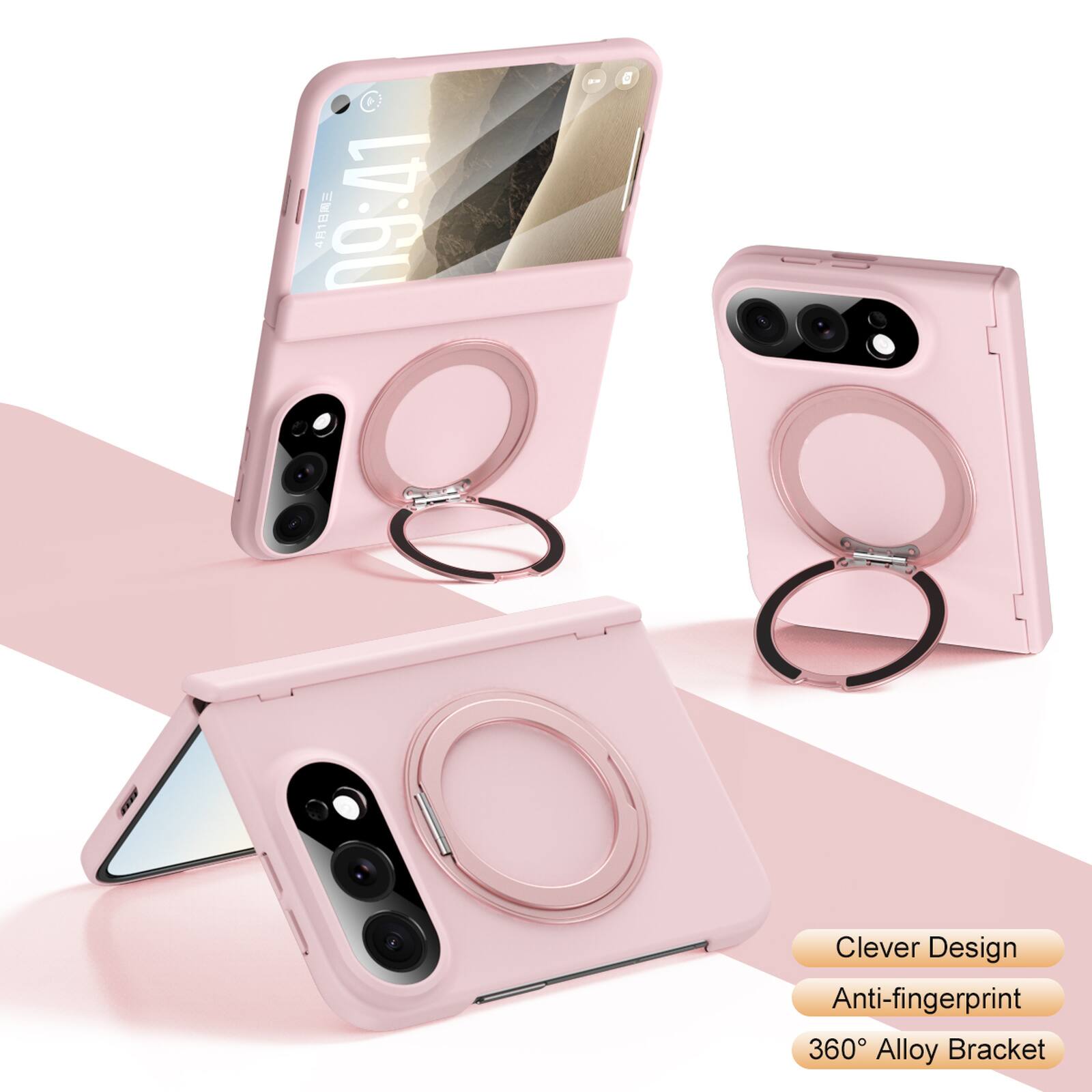 41 09:41
Clever Design Anti-fingerprint 360° Alloy Bracket