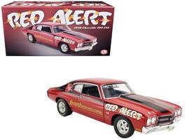 ACME - 1970 Chevrolet Chevelle 454 LS6 "Red Alert" Red with Black Stripes Limited Edition to 374 pieces Worldwide 1/18 - Red