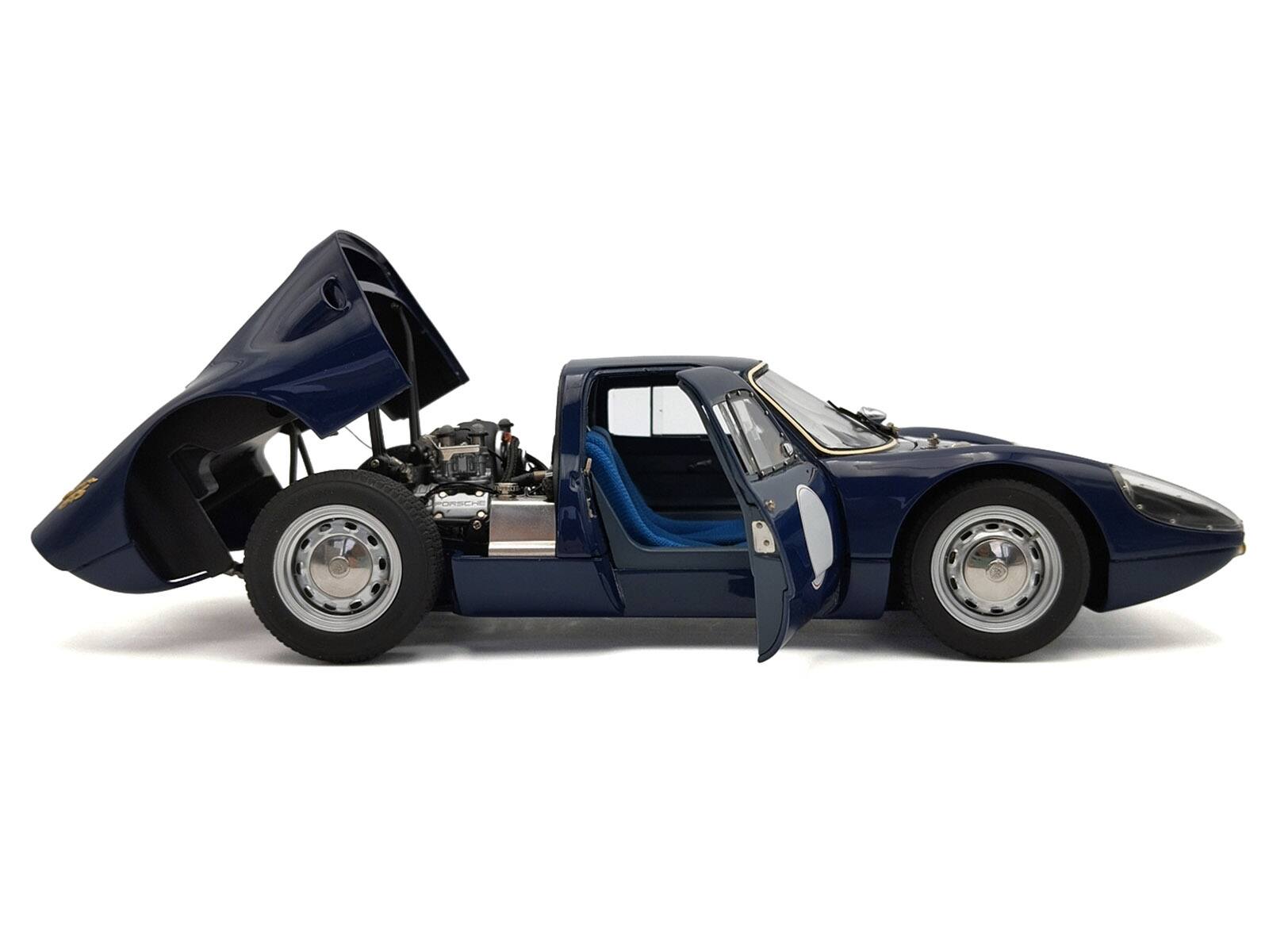 Alt View 4. CMC - Porsche 904 Carrera GTS Dark Blue with White Stripe "Bonhams Scottsdale Auction 2017" Limited Ed 1/18 Model Car by CMC.