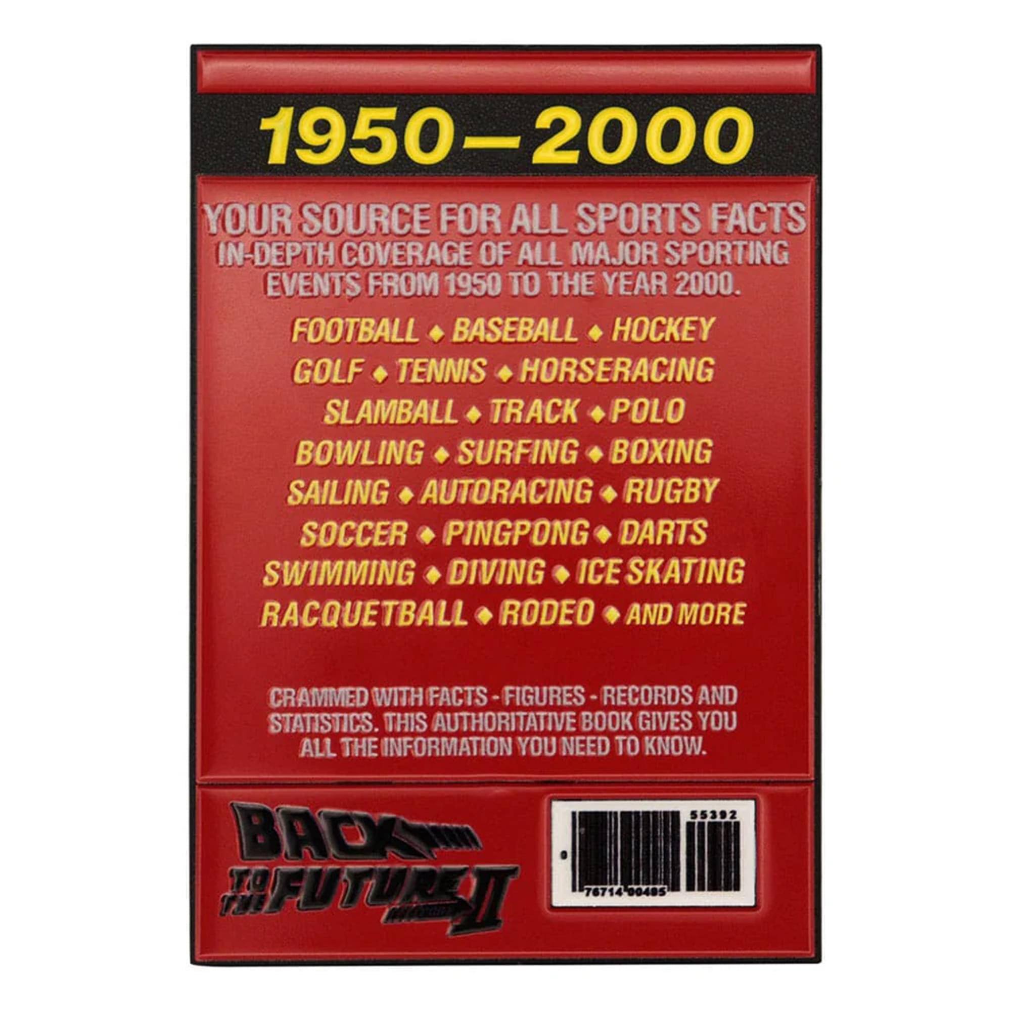 1950-2000 YOUR SOURCE FOR ALL SPORTS FACTS IN-DEPTH COVERAGE OF ALL MAJOR SPORTING EVENTS FROM 1950 TO THE YEAR 2000. FOOTBALL BASEBALL HOCKEY GOLF TENNIS HORSE RACING SLAMBALL TRACK POLO BOWLING SURFING BOXING SAILING AUTORACING RUGBY SOCCER PINGPONG DARTS SWIMMING DIVING ICE SKATING RACQUETBALL RODEO AND MORE CRAMMED WITH FACTS FIGURES RECORDS AND STATISTICS. THIS AUTHORITATIVE BOOK GIVES YOU ALL THE INFORMATION YOU NEED TO KNOW. 55392 K TO 00485 76714 IFUTUREI