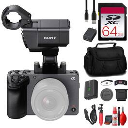 Sony - FX30 Digital Cinema Camera with XLR Handle Unit + 64GB SF-G Tough Card + More