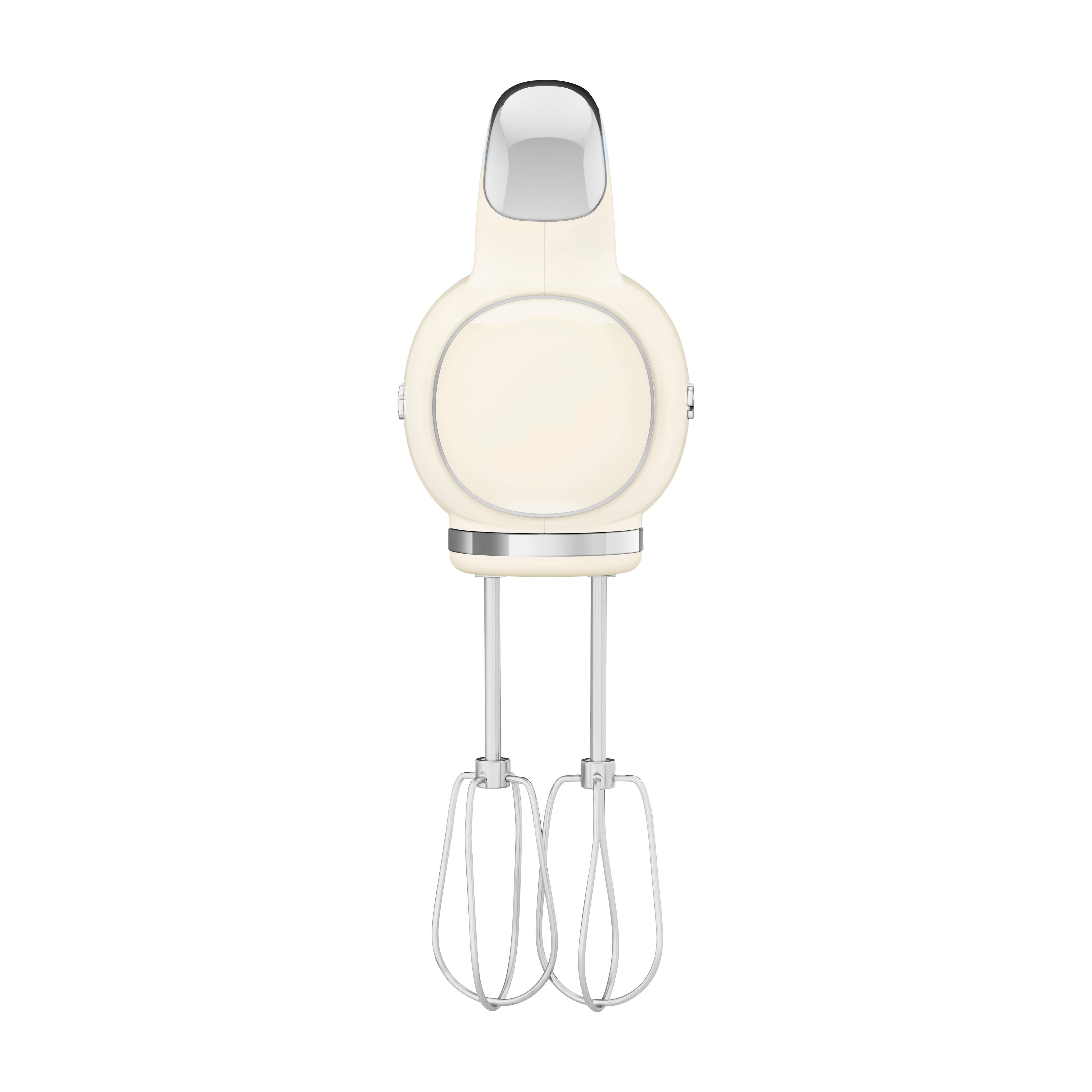 Angle. SMEG - HMF01 9 Speed Hand Mixer - Cream.