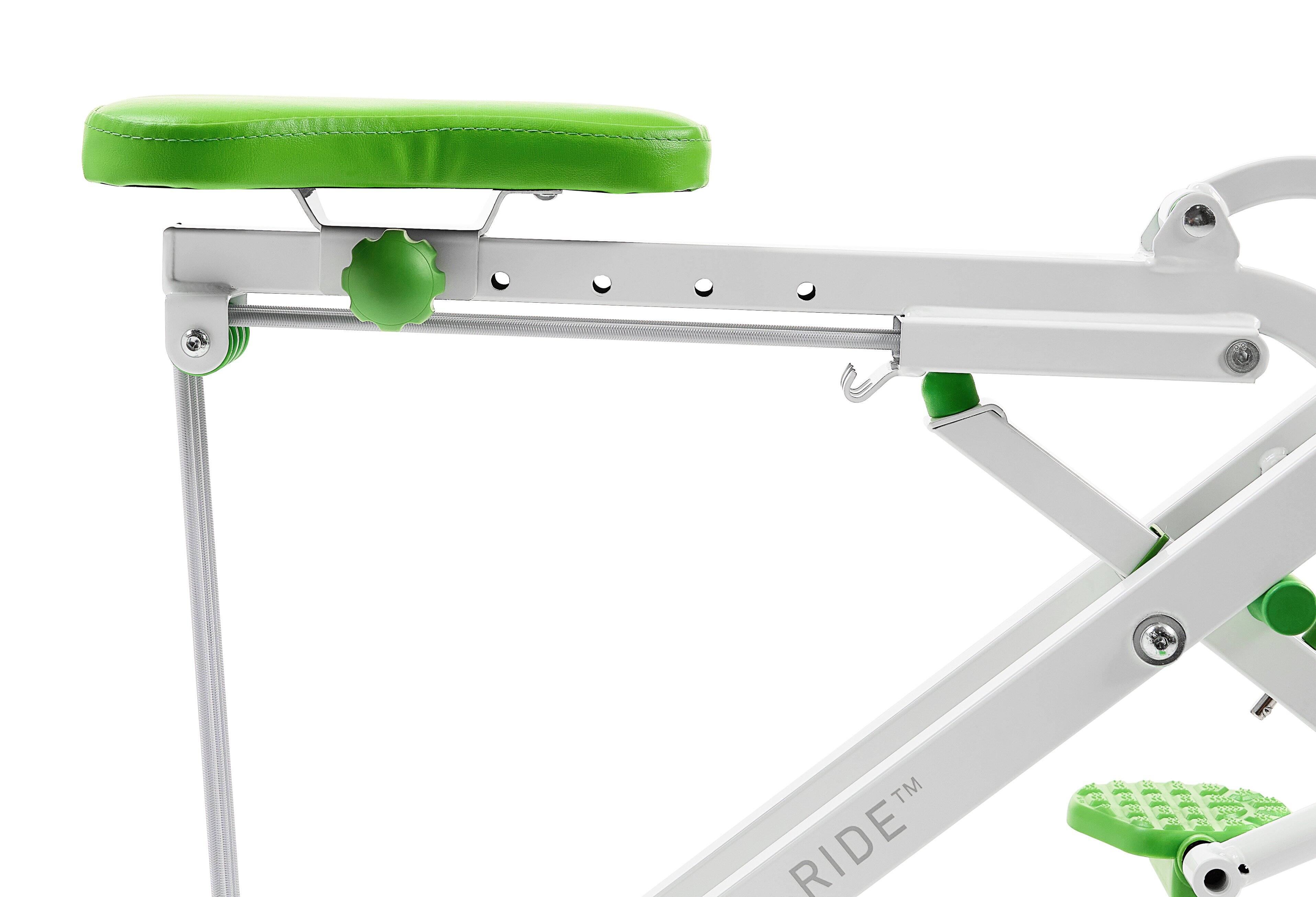 Alt View 3. Sunny Health & Fitness - Smart Upright Row-N-Ride® Exerciser in Green - Green.