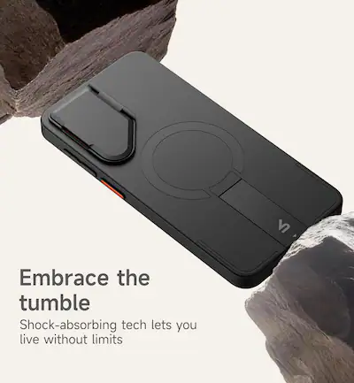 SURITCH for Samsung Galaxy S26 Plus Phone Case, Magnetic Protective Cover with Camera Cover & Adjustable Metal Kickstand-Black SURITCH for Samsung Galaxy S26 Plus Phone Case, Magnetic Protective Cover with Camera Cover & Adjustable Metal Kickstand-Black