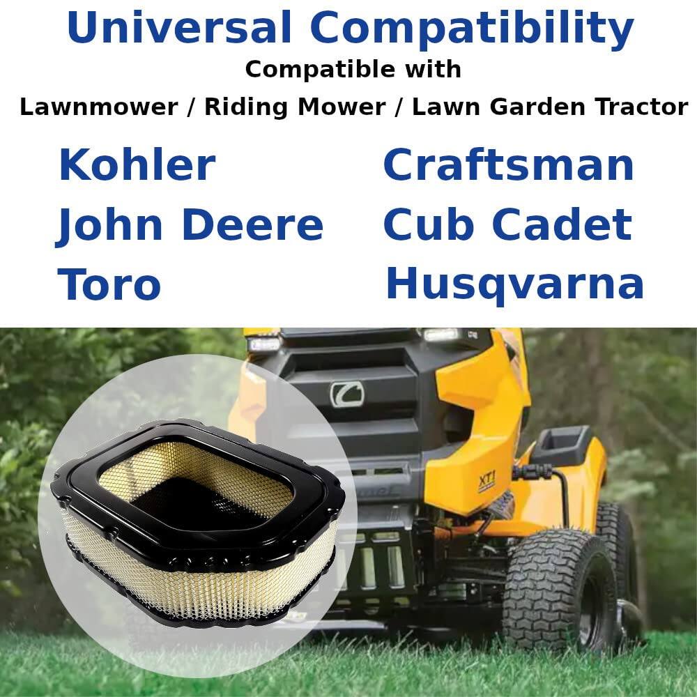 Universal Compatibility  
Compatible with  
Lawnmower / Riding Mower / Lawn Garden Tractor  

Kohler  
John Deere  
Toro  

Craftsman  
Cub Cadet  
Husqvarna