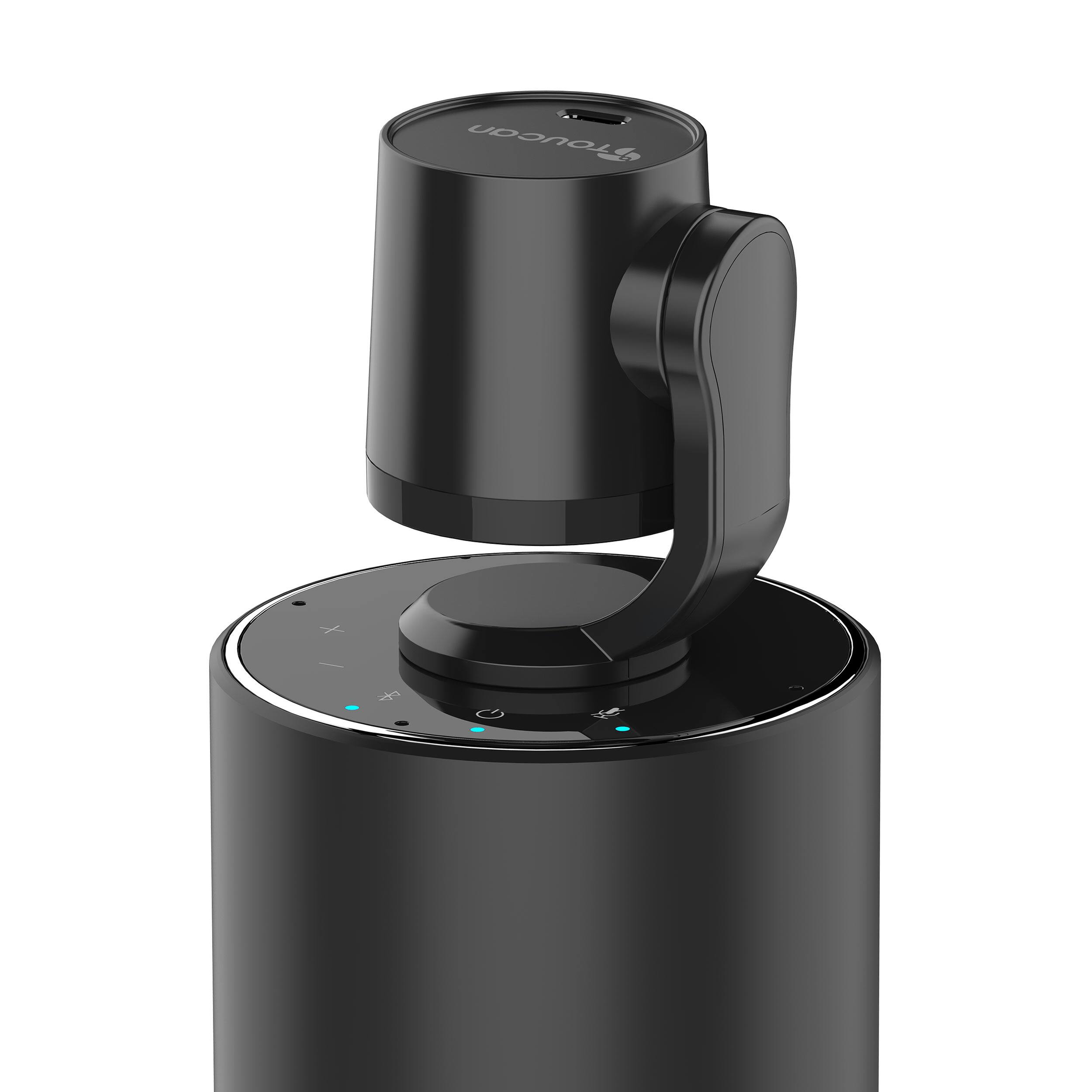 Alt View 7. Toucan - Video Conference System HD - Conference Speaker and 4 Microphones with detachable 1080P HD Camera - Black.