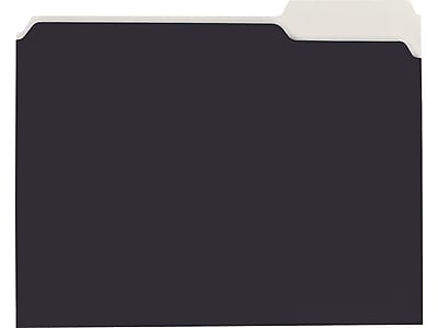 Alt View 1. Pendaflex - Pendaflex Earthwise Recycled File Folder, 1/3-Cut Tab, Assorted, Letter Size, Black/White, 50/Pack (16101EE) - Black/White.