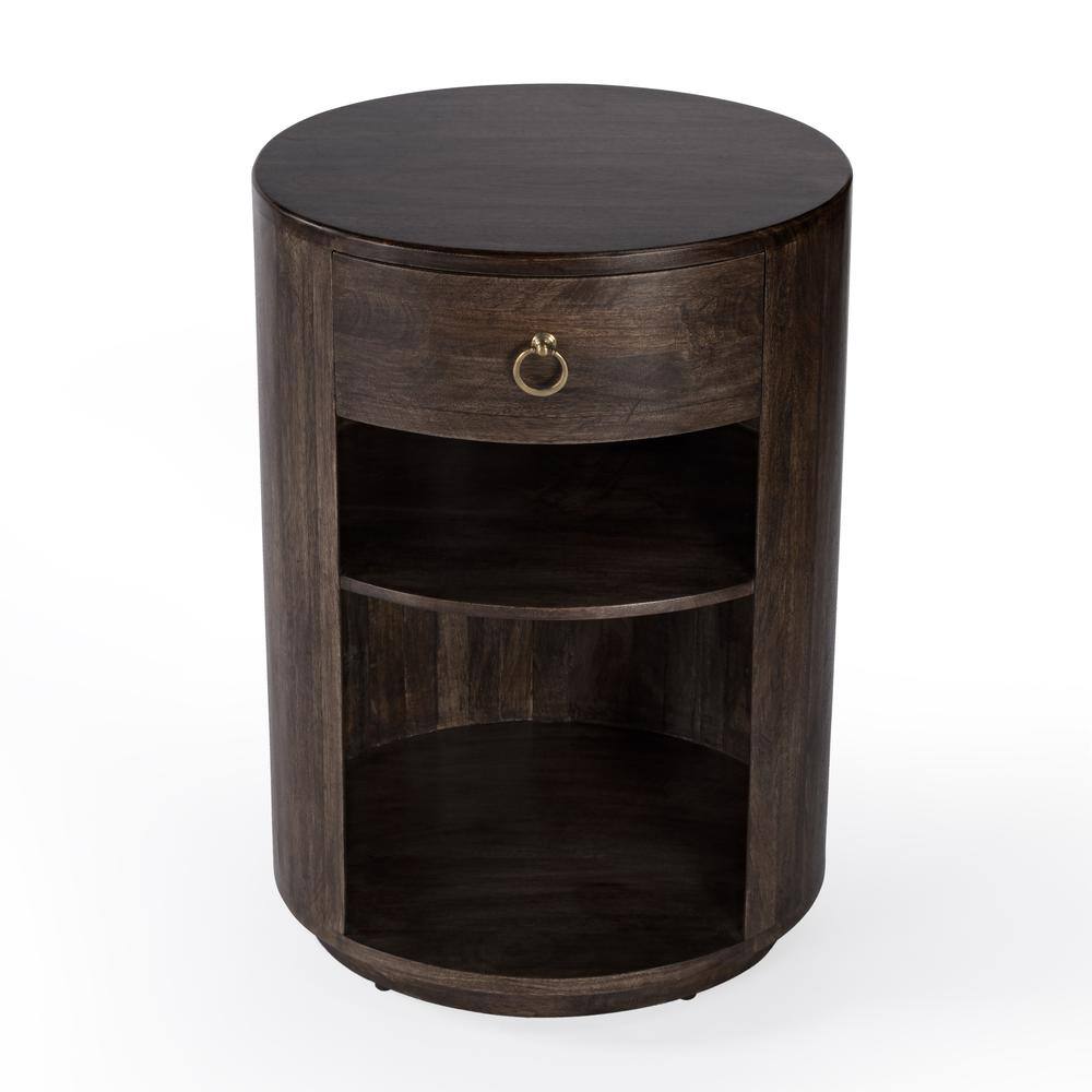 Alt View 2. Butler Specialty - Carnolitta One Drawer End Table - Dark Brown.