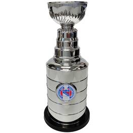 Mustang Drinkware - New York Rangers 14" Stanley Cup Coin Bank Replica Trophy - Silver