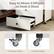 Easy to Move: 4 Wheels on Desk & Stool
2 Lockable Wheels
2 Flexible Casters