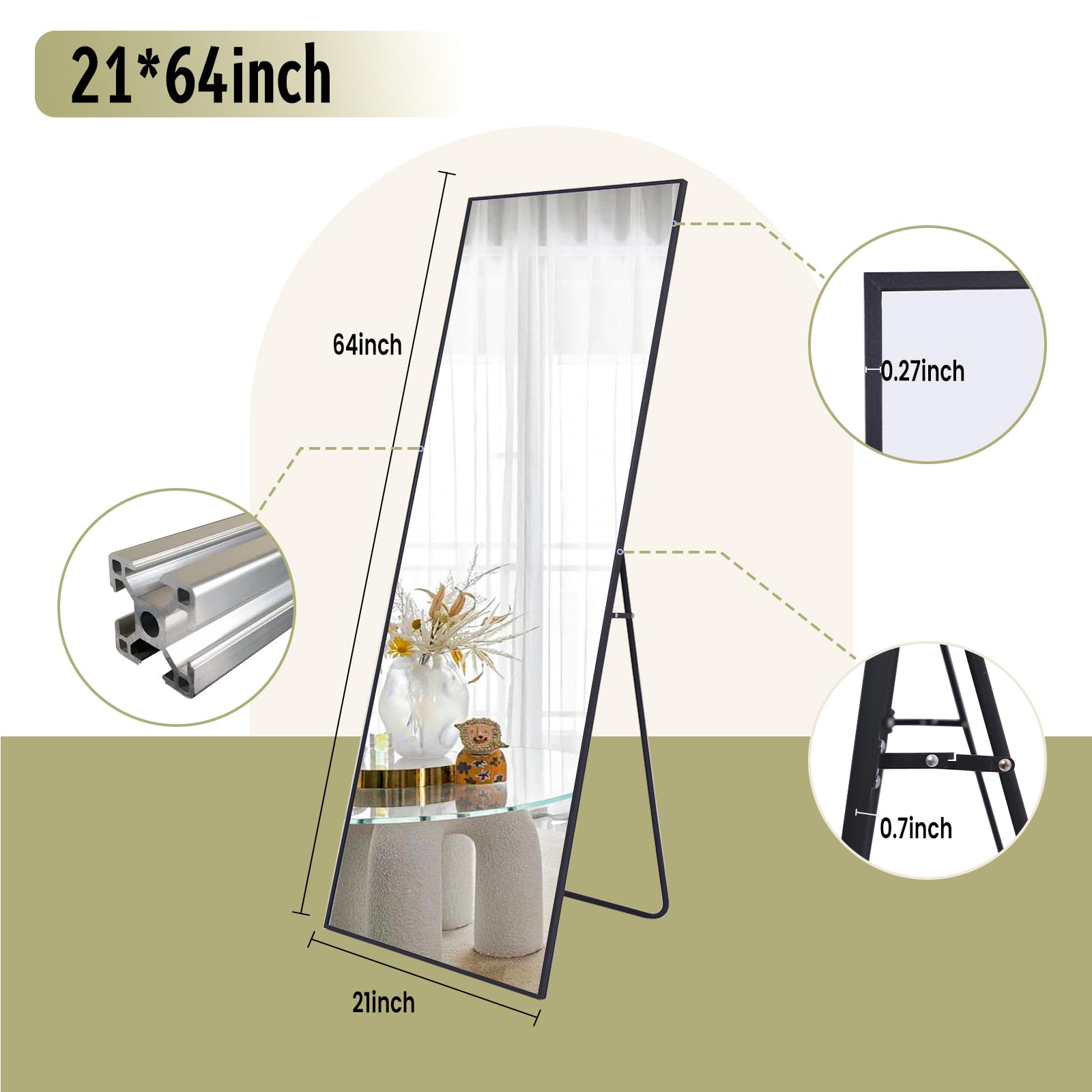 21*64 inch  
0.27 inch  
0.7 inch  
21 inch