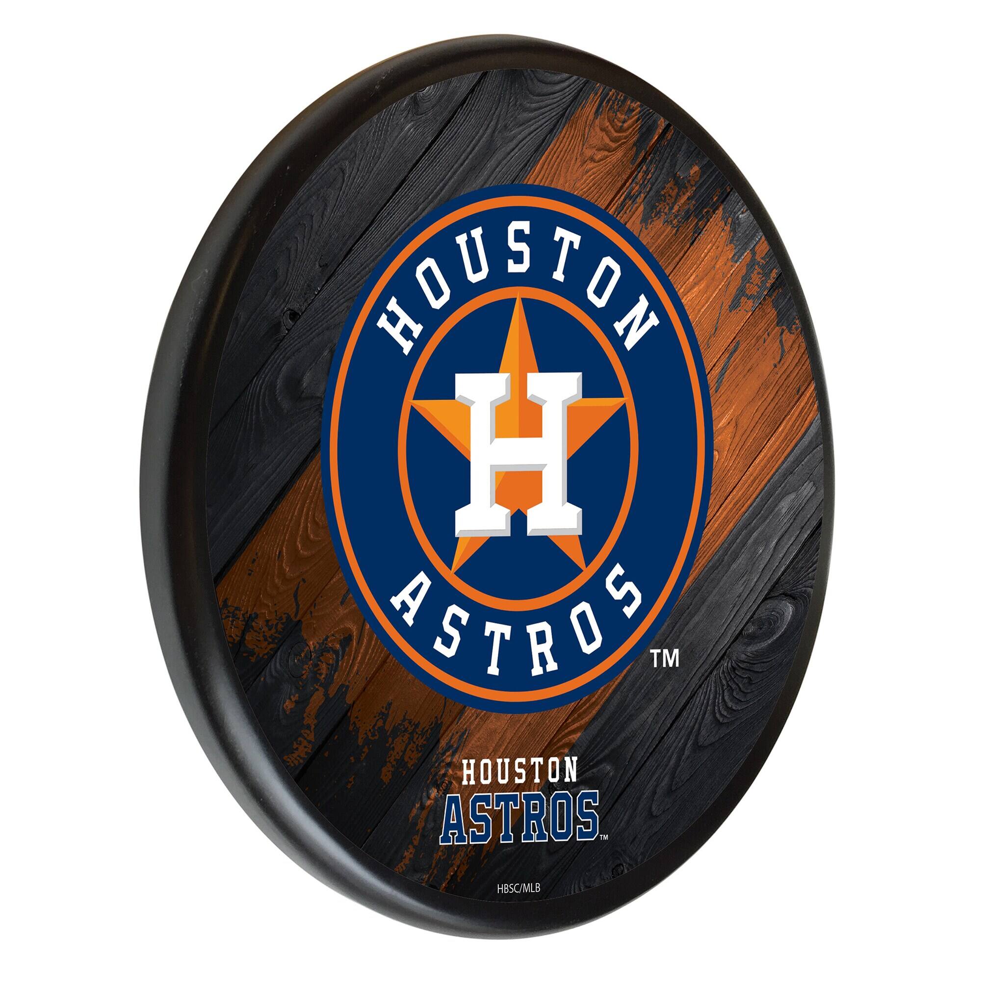Black Houston Astros 13" Team Wood Sign