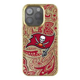 Keyscaper - NFL - Tampa Bay Buccaneers Paisley Bling iPhone Case - 15 - Gold