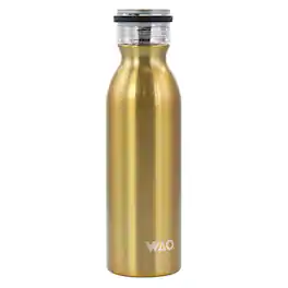 Gibson - WAO 20 Ounce Stainless Steel Insulated Thermal Bottle with Lid - Dark Gold