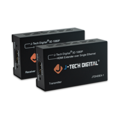 J-Tech Digital 3D 1080P HDMI Extender over Single Ethernet
Receiver
Power
HDMI Input
EDID
Transmitter
J-TECH DIGITAL
JTDHDEX-1