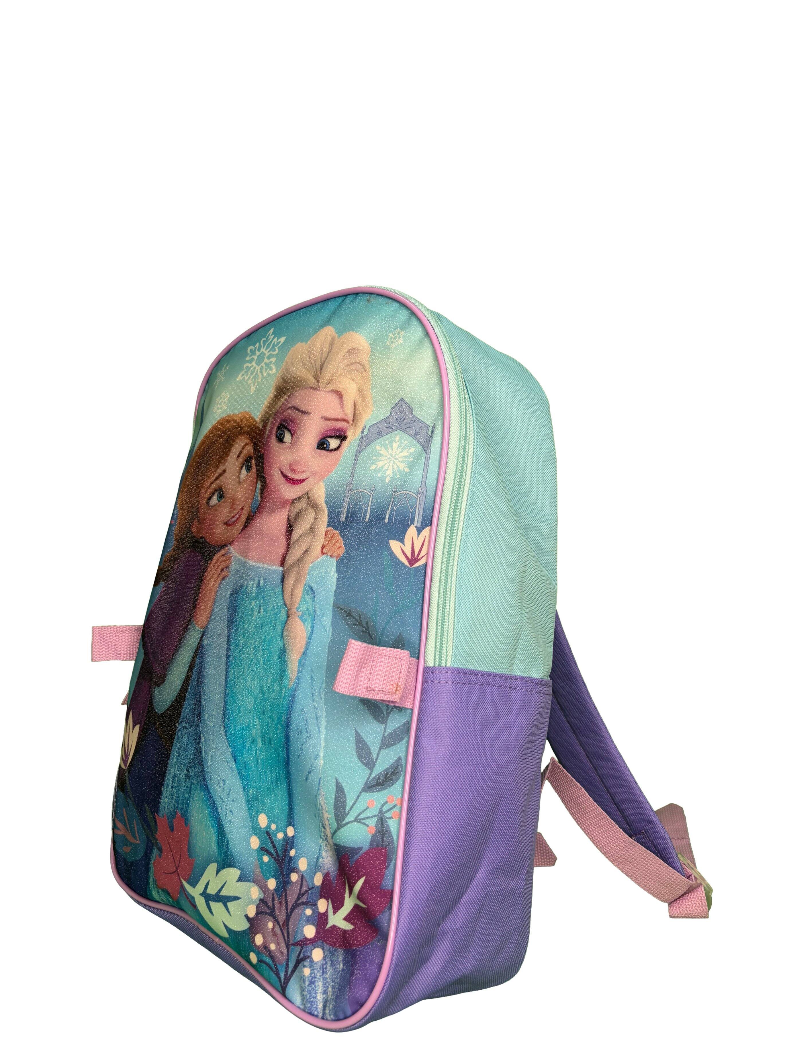 Alt View 3. Disney - Disney Frozen Elsa & Anna 16" Backpack for School with Rectangular Lunch Bag, for Kids - Assorted Pre-Pack.
