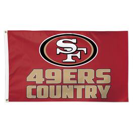 WinCraft - San Francisco 49ers 3' x 5' Slogan Deluxe Single-Sided Flag - Multicolor