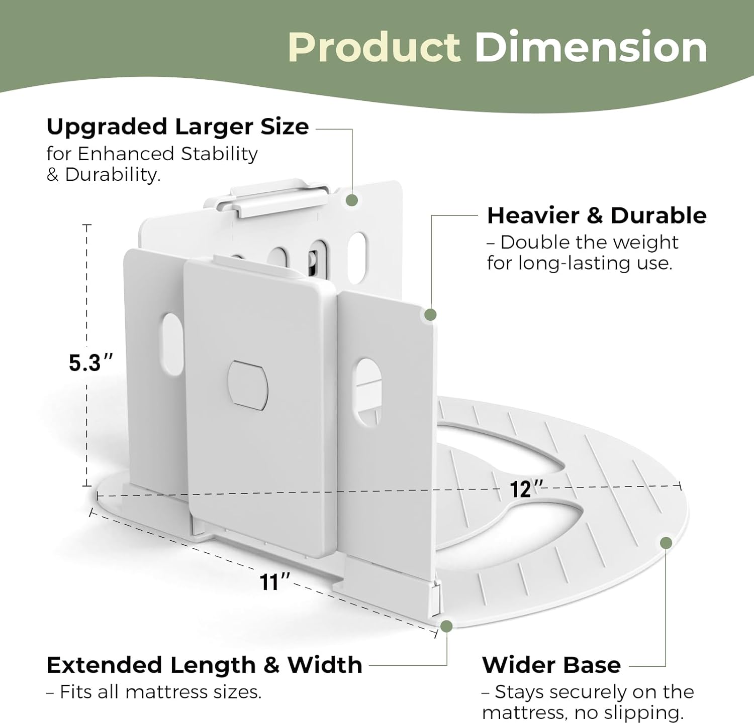 Angle. FAUNNA - Extra Large & Wide Bed Sheet Holders for Corners: Heavy Duty Fitted Sheet Holder, Fits Twin/Full/Queen/King Mattress - White.