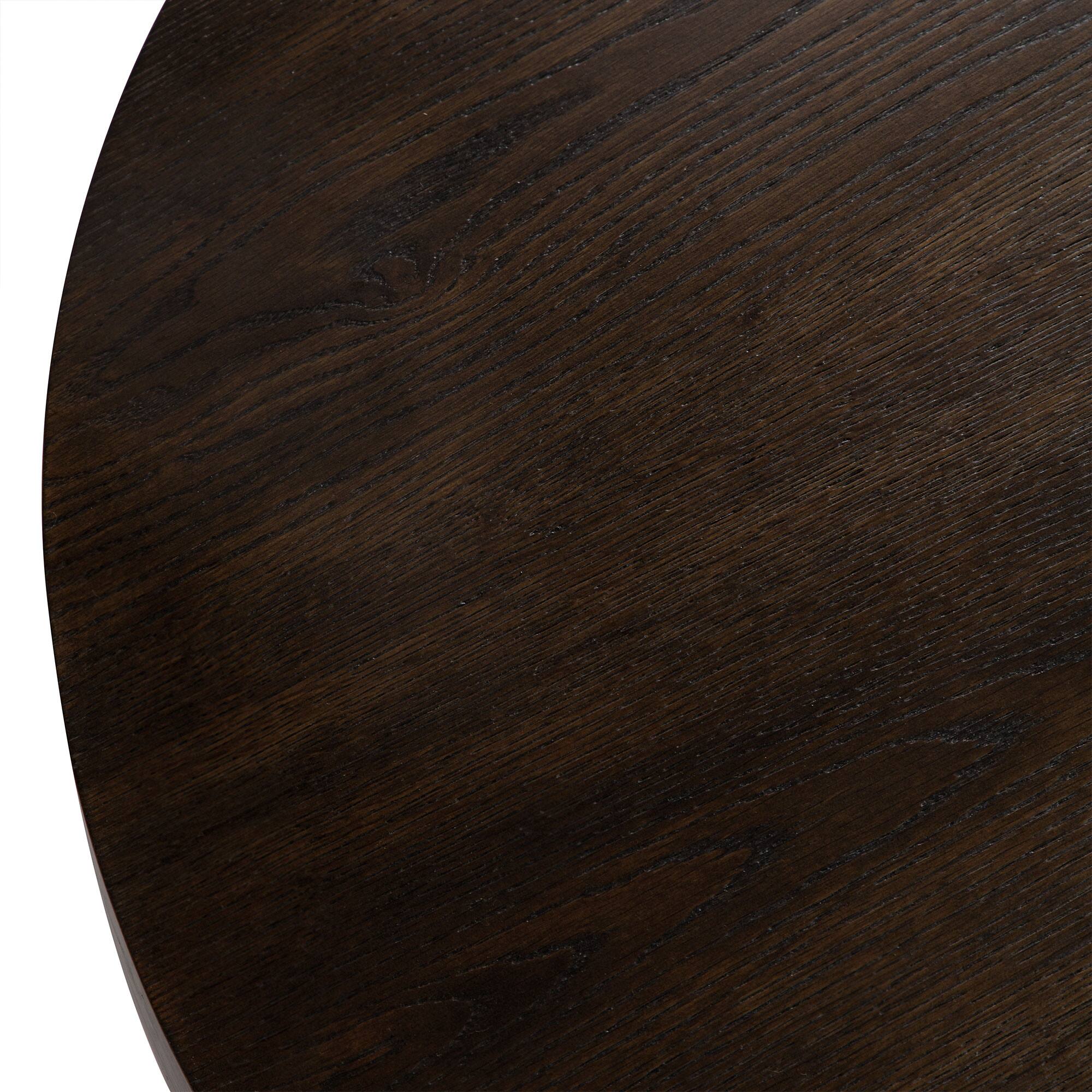Alt View 10. Maven Lane - Maven Lane Owen Rustic Circular Wooden Coffee Table, 36" Round, Aged Brown - Aged Brown.