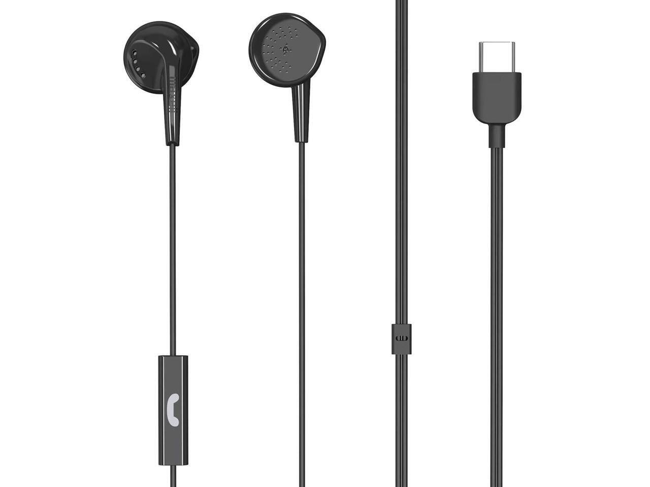 Alt View 5. Maxell - Maxell EB-96 Earbuds - Stereo - USB Type C - Wired - Earbud - Binaural - In-ear - Black - Black.