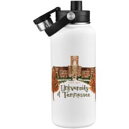 Indigo Falls - Tennessee Volunteers Laura Wilcox Watercolors 34oz. Water Bottle - Multicolor