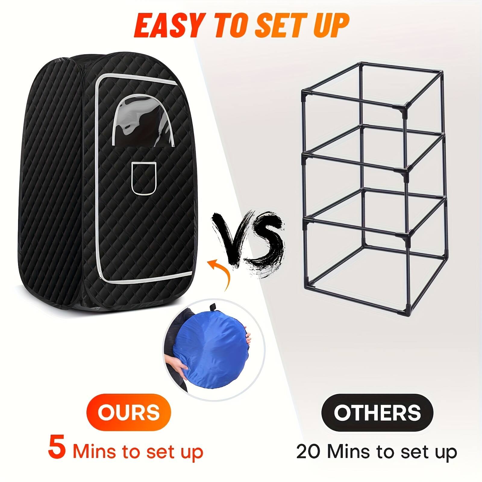 EASY TO SET UP

OURS
5 Mins to set up

VS

OTHERS
20 Mins to set up