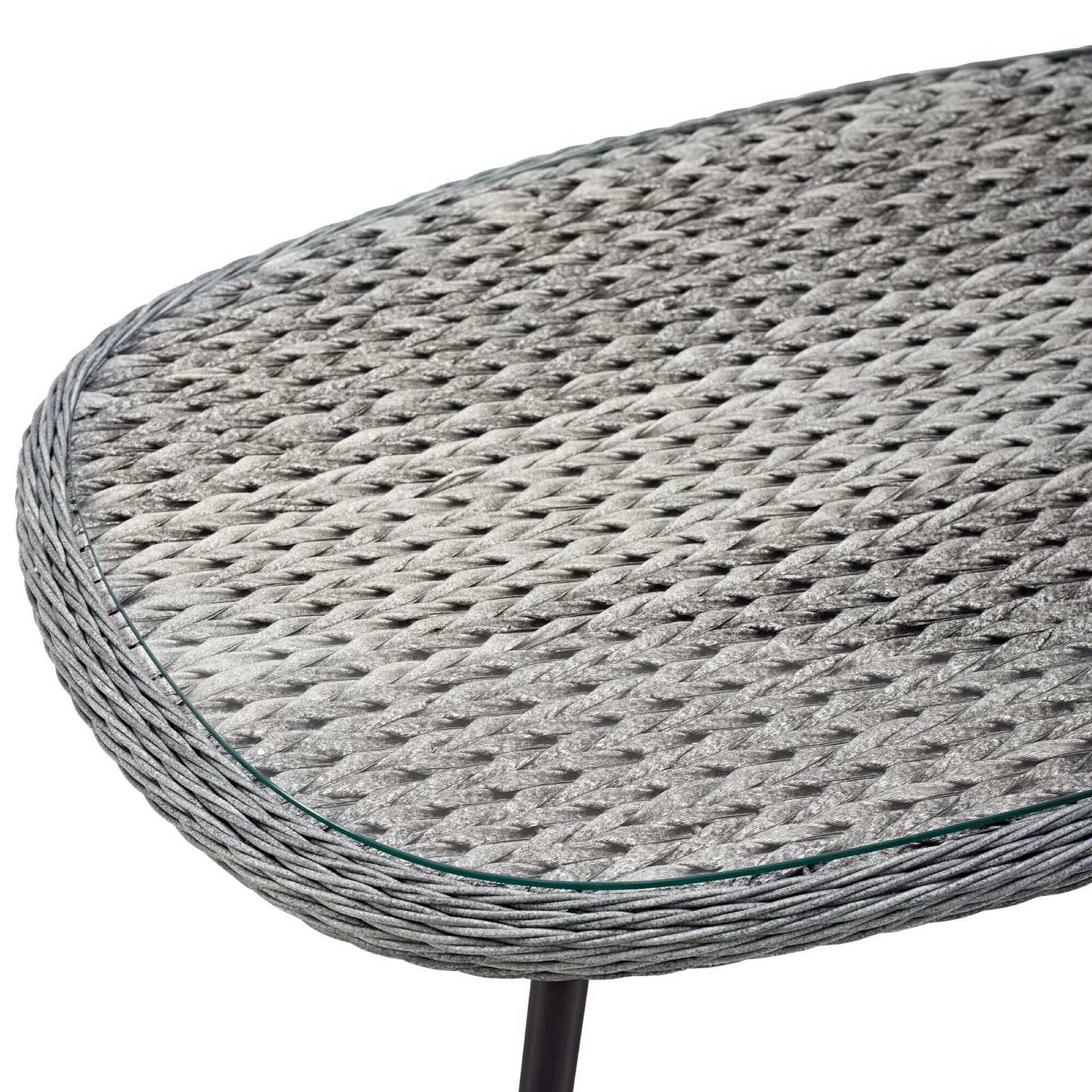 Alt View 2. Modway - Endeavor Outdoor Patio Wicker Rattan Coffee Table by Modway - Gray.