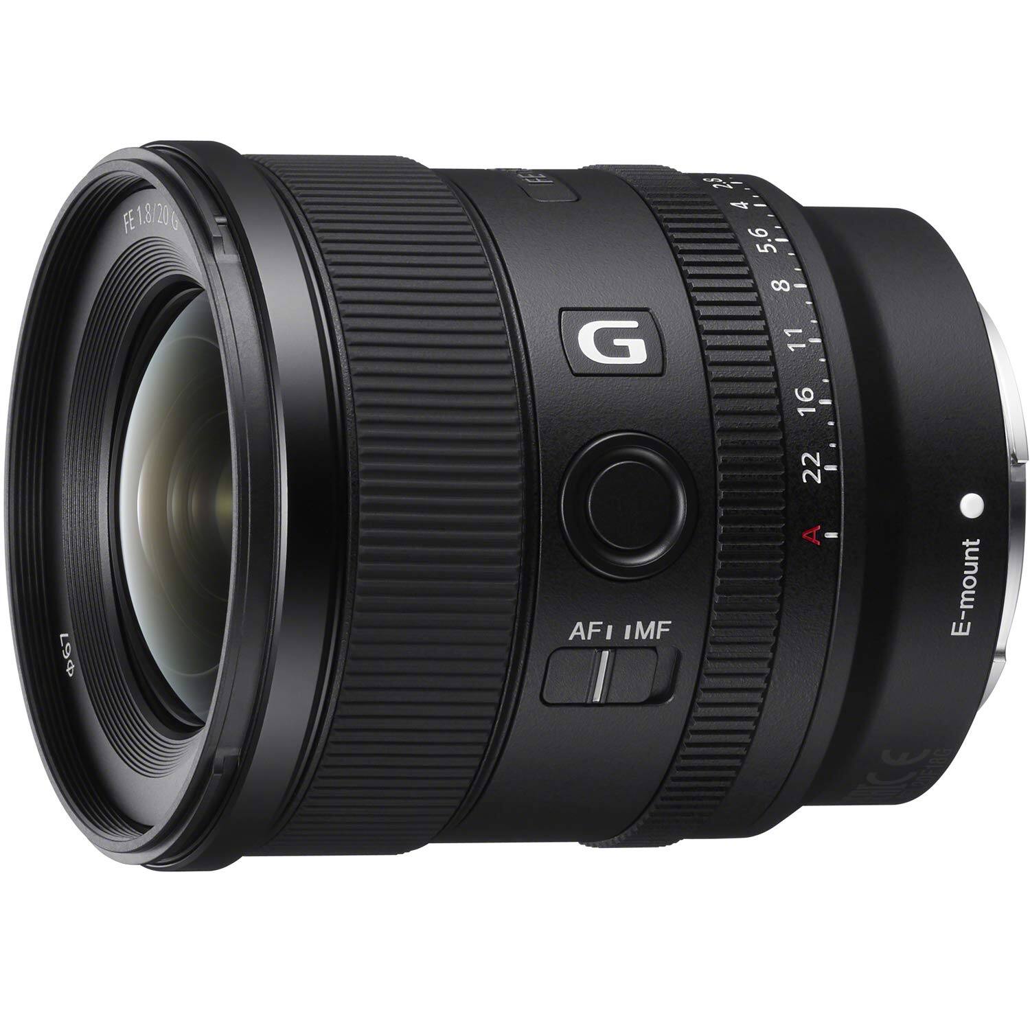 FE 1.8/20 G  
E-mount  
AF/MF  
G  
22 16 11 8 5.6 4 2.8 2