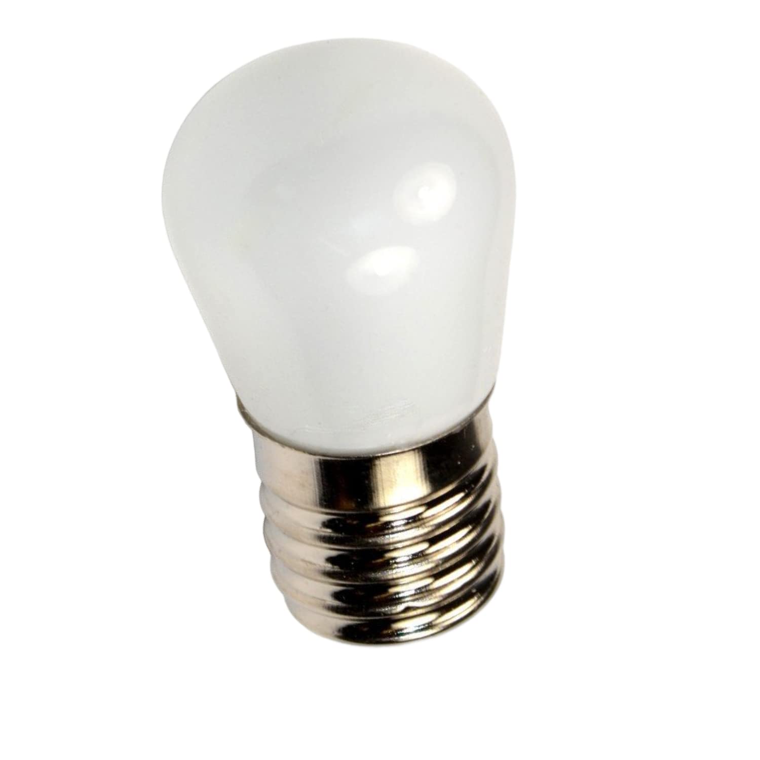 Alt View 1. HQRP - E17 Base LED Bulbs 2-Pack 1 W 110 V Cool White 6500 K for Refrigerator Freezer Microwave Range Hood.