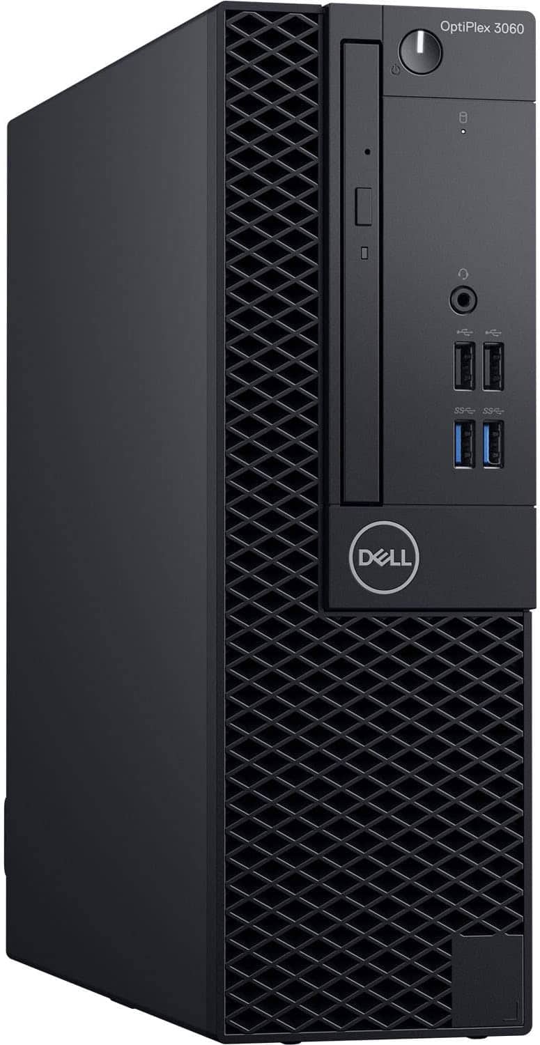 Refurbished Excellent - Refurbished Dell Optiplex 3060 SFF Intel i7-8700 32GB 1TB SSD Windows 11 Pro - Black
