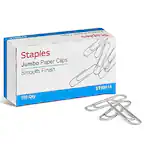 Staples
Jumbo Paper Clips
Smooth Finish
100 Qty
ST99914