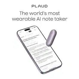 PLAUD - NotePin Memory Capsule Smart AI Voice/Audio Recorder - V2 - Sunset Purple