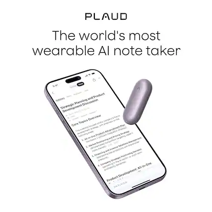 PLAUD
The world's most wearable AI note taker
---
**Summary and Product Strategic Planning Discussion**
**Strategic Development Overview**
**Core Topics Overview**
This meeting was focused on the company's future strategy, with emphasis on the following areas:
1. **Product Integration Strategy**: AI + Product (hardware + software) and Pricing Strategy;
2. **Market Positioning**: Differentiated targeting Japan's niche market;
3. **Financing**: Addressing short-term pressure;
4. **Strategic Positioning**: AI sector demands.
**Product Development: All-in-One**
ASK PLAUD.AI