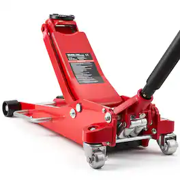 VEVOR - Low Profile Floor Jack,3 Ton (6614 lbs) Capacity, Aluminum Racing Floor Jack with Dual Pistons Quick Lift Pump,Hydraulic - Black;Yellow