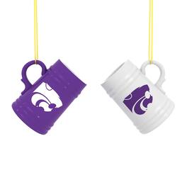 Evergreen Enterprises - Kansas State Wildcats Two-Pack 3" Mini Stein Ornament Set - Multicolor