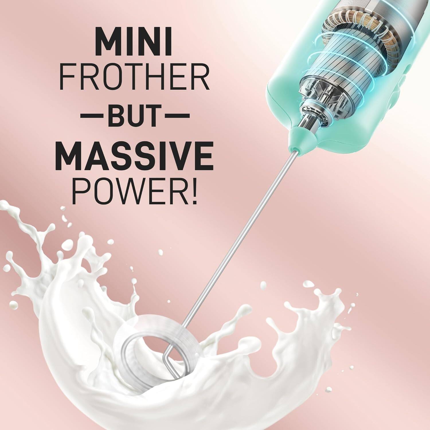 MINI FROTHER  
—BUT—  
MASSIVE POWER!