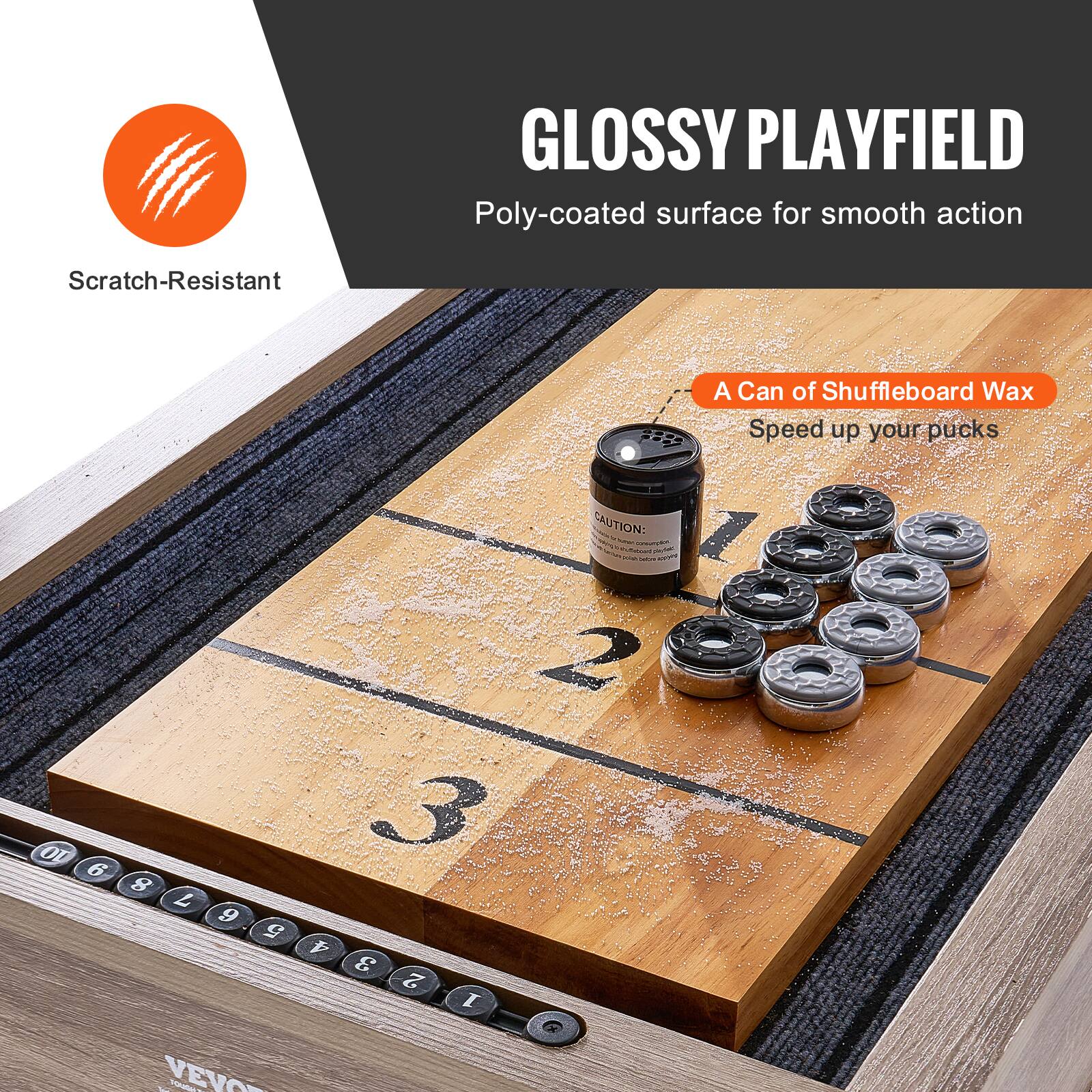 VEVOR Shuffleboard Table, 11.5 ft Shuffleboard for Family Game