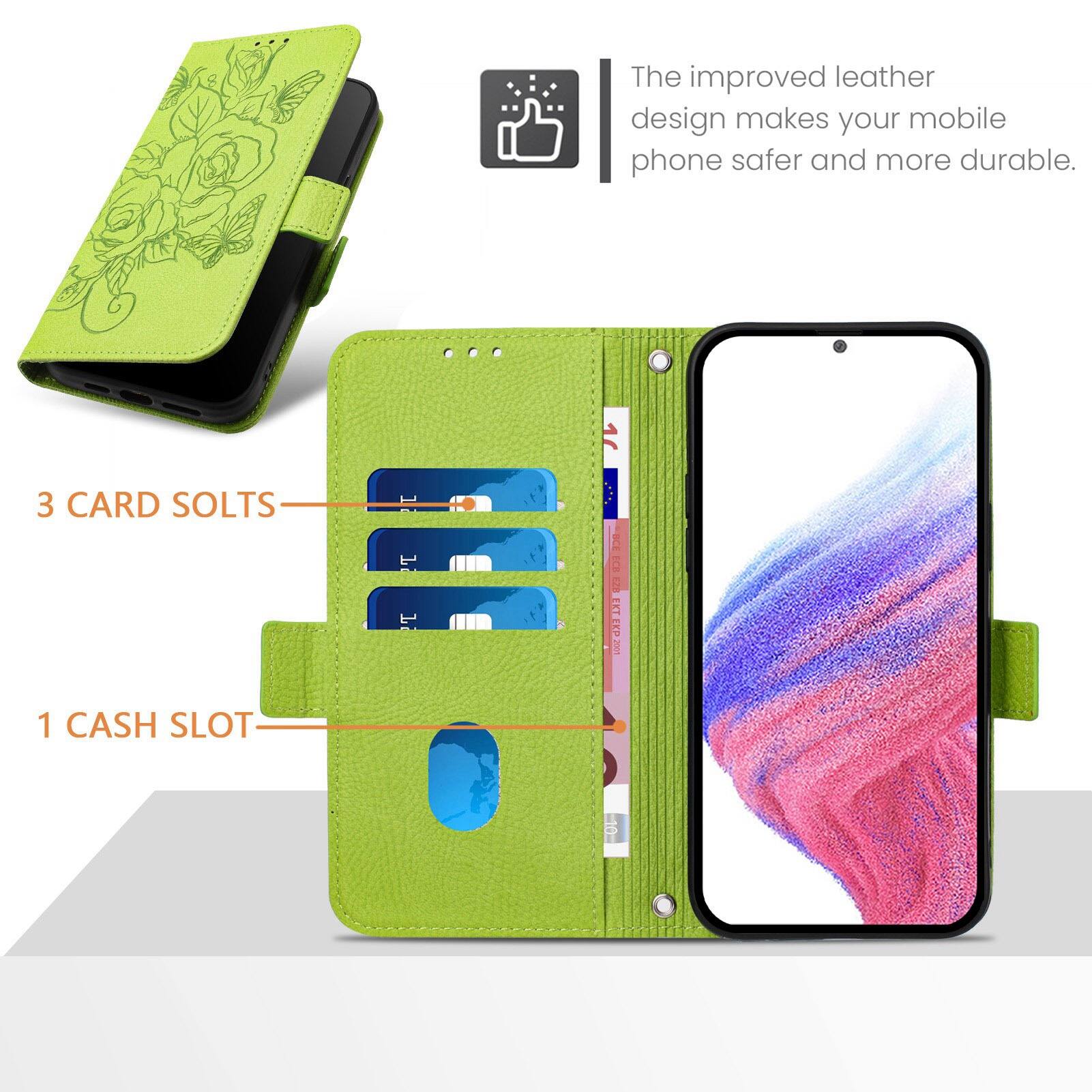 The improved leather design makes your mobile phone safer and more durable.

3 CARD SLOTS

1 CASH SLOT