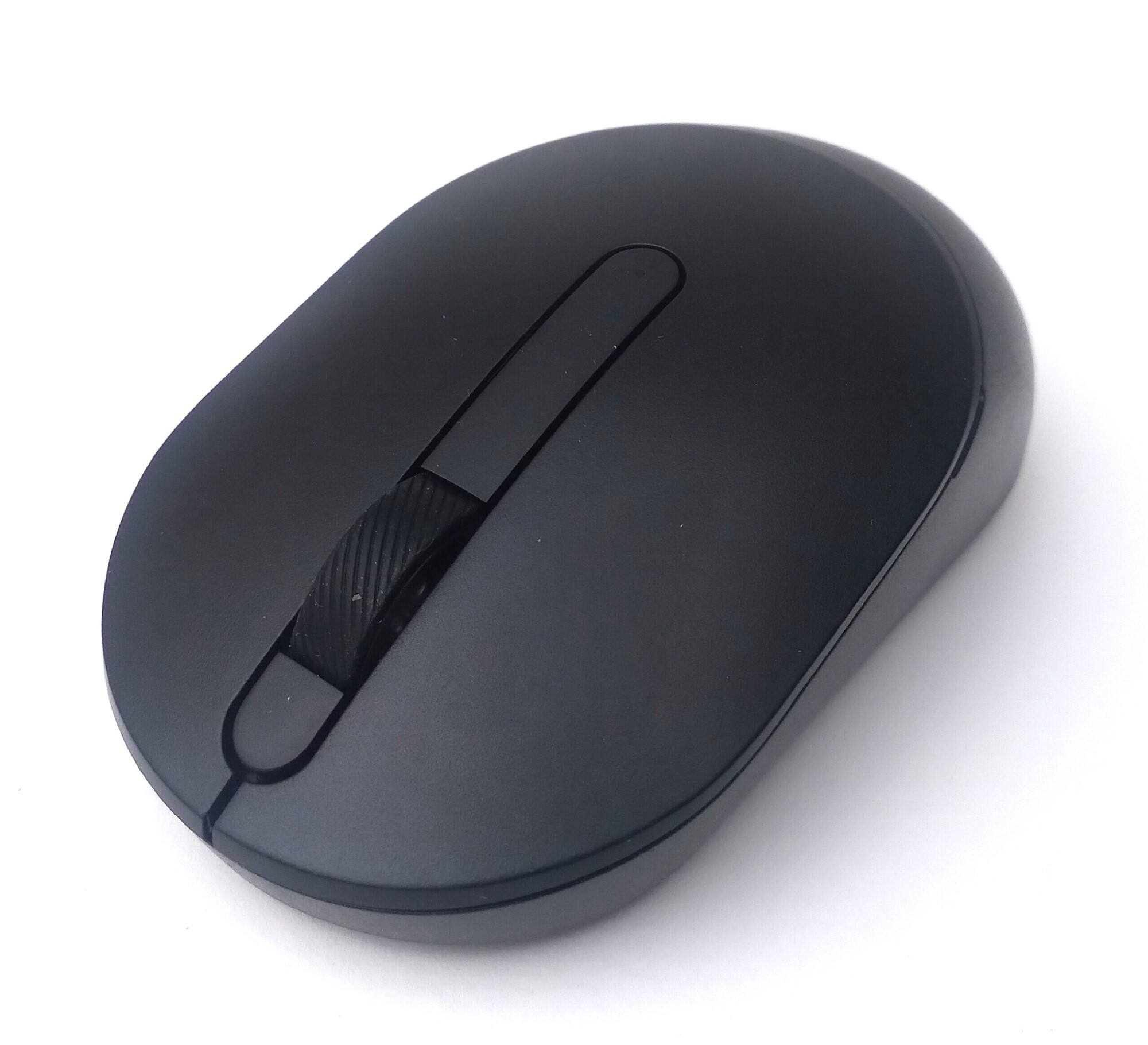 Front. Dell - JD01K (Dell 570-ABOB / MS300-BK-R-NA) MS300 Pro Wireless Optical Scroll Mouse With USB Receiver - Full-Size - 3-Buttons - Black.