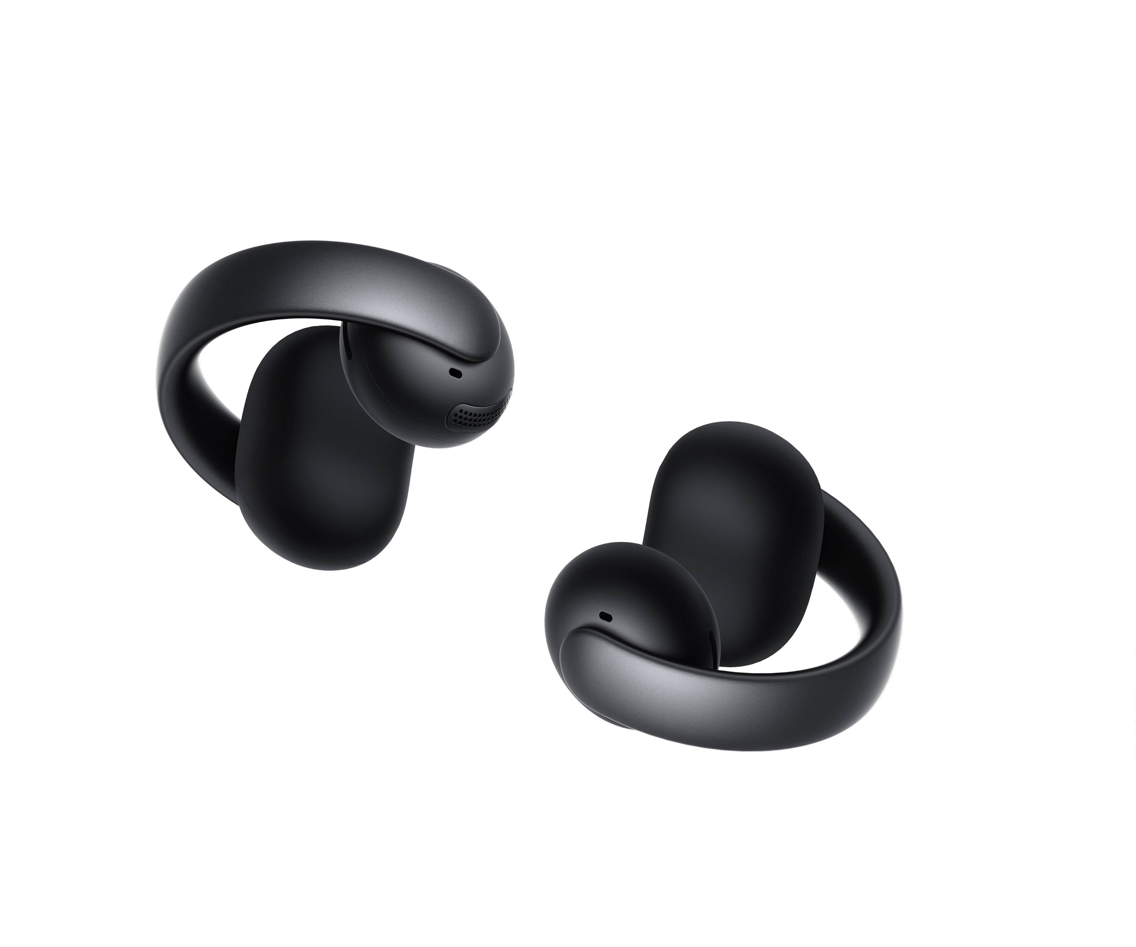 Left. Soundcore - by Anker AeroClip Open-Ear Clip-On Earbud Headphones - Black.