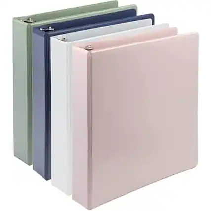 Front. Samsill - Biobased 2" D-Ring View Binder 4pk MP46969.