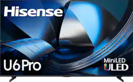 Hisense - 85" Class U6 Pro MiniLED QLED UHD 4K HDR Glare-Free Smart Fire TV with Alexa+ (2026)
