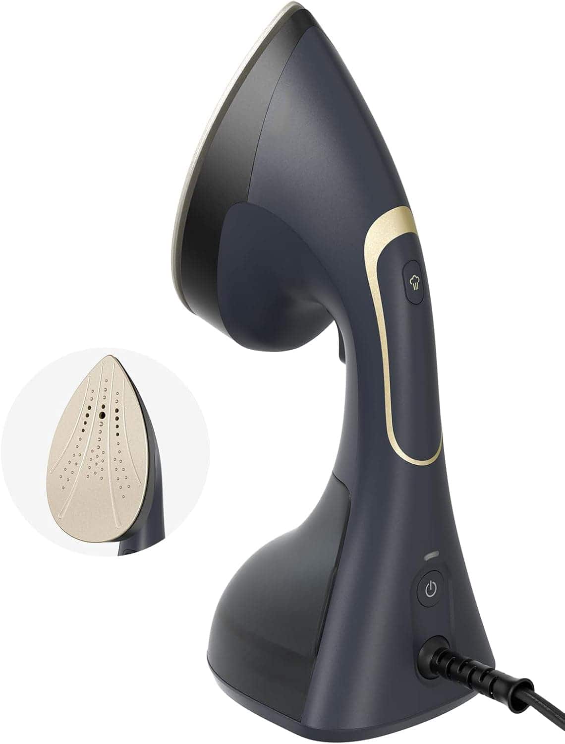 FINEAK - 2-in-1 Clothes Steamer & Iron 1200W 30S Heat-Up Ceramic Plate Burst Steam Auto-Off 120V - Purple