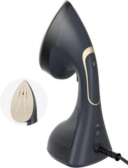 FINEAK - 2-in-1 Clothes Steamer & Iron 1200W 30S Heat-Up Ceramic Plate Burst Steam Auto-Off 120V - Purple