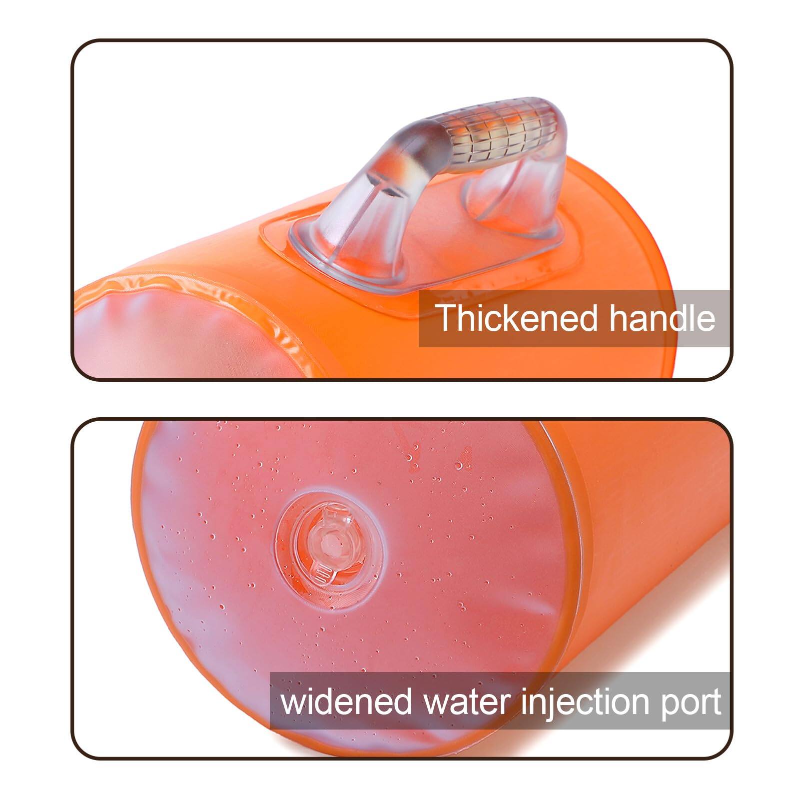 Thickened handle  
widen water injection port