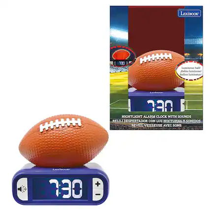 LEXIBOOK g 130 Luminous ball Baln luminoso Ballon lumineux LEXTROOK NIGHTLIGHT ALARM CLOCK WITH SOUNDS RELOJ DESPERTADOR CON LUZ NOCTURNA Y SONIDOS RVEIL VEILLEUSE AVEC SONS LEXTROOK + 88:30